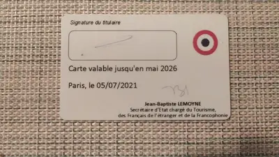 Carte d Elu envoyee par le Ministre