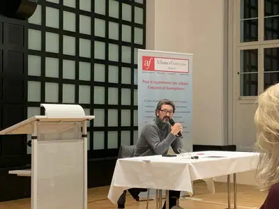 Conference de David Foenkinos a l Alliance Francaise 1