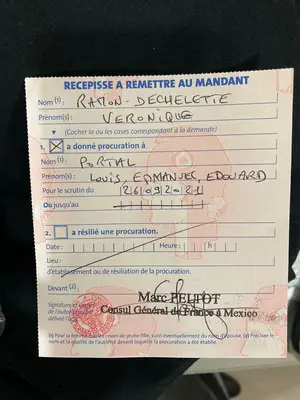 Vote Senatoriales Procuration