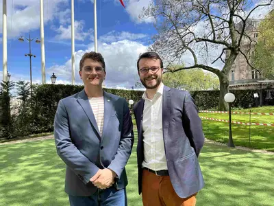 Visite Assemblee Nationale avec le depute du Calvados Arthur Delaporte