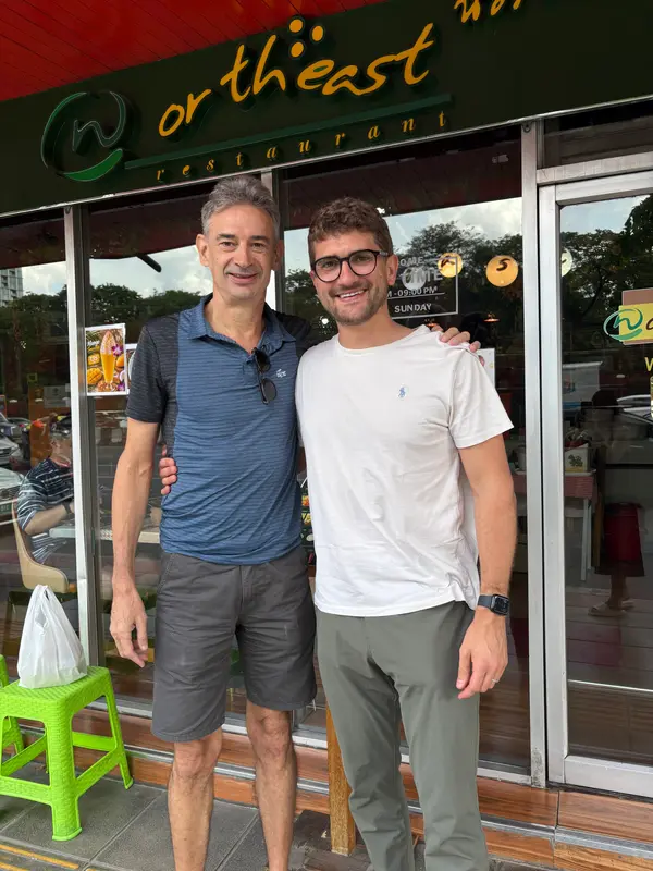 Avec Thibaud Sarasin ASFE Bangkok